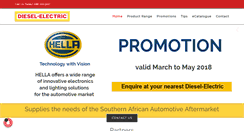 Desktop Screenshot of diesel-electric.co.za